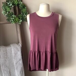 mote high low sleeveless top